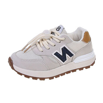 新百伦女童阿甘鞋儿童运动鞋男童n字鞋老爹鞋春秋款女孩网面透气跑步