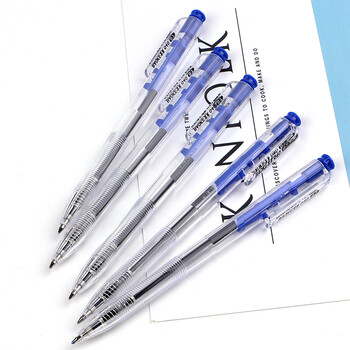 宝克（BAOKE）24PC040按动圆珠笔中油笔0.7mm蓝色原子笔 24支/卡