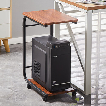 恒橡树主机托架电脑带轮台式c型底座移动主机箱托架收纳支架主机