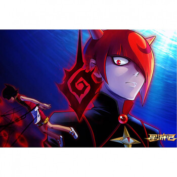 狼天影 星游记海报墙贴纸咕咚麦当拉钩动漫装饰二次元出租房墙画可来