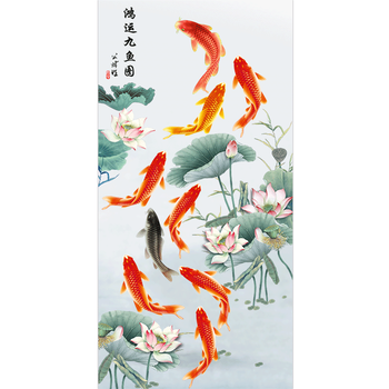 九鲤荷花九鱼图价格报价行情- 京东 九鲤荷花九鱼图价格报价行情- 京东