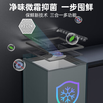 星星（XINGX）100L单温家用小型冰柜 大容量减霜保鲜净味节能一级能效冰箱冷藏冷冻两用冷柜BD/BC-100KE