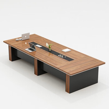 圣黎简约会议桌长桌加厚款办公桌培训开会长条桌椅组合2.0*1.0米桌