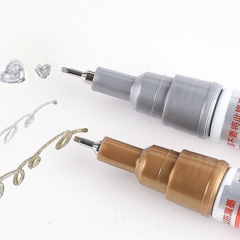 金万年0.7mm油漆笔【摇晃排气】白色4支签字笔补漆笔记号笔马克笔签到笔涂鸦笔轮胎笔不易掉色G-0974-010