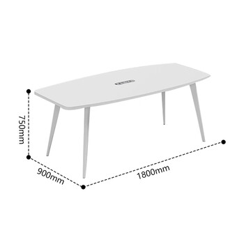 兰冉 会议桌长桌简约办公桌椭圆会议室洽谈桌 1.8m不含椅 兰冉 会议桌长桌简约办公桌椭圆会议室洽谈桌 1.8m不含椅