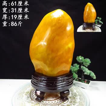 天然の原石 黃龍玉 黄龙玉原石的颜色与特征是什么？_翡翠_邮箱网