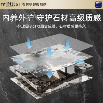 魅她（MIOLTTA）石材镀晶剂瓷砖打蜡抛光家用大理石泛白修复还原地砖增光亮护理剂