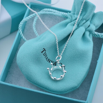 贝特卡卡家代购蒂芙尼皇冠项链锁骨链纯银女王吊坠七夕礼物香港 16