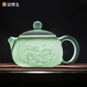 景德镇茶壶- 京东