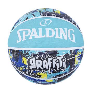 斯伯丁（SPALDING）涂鸦7号耐磨室外橡胶篮球84-373Y