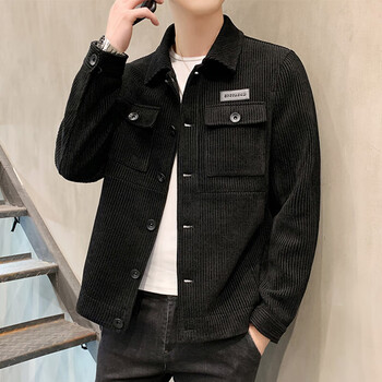 361灯芯绒外套男士春秋季潮牌感牛仔休闲夹克成熟男装秋装上衣服 289