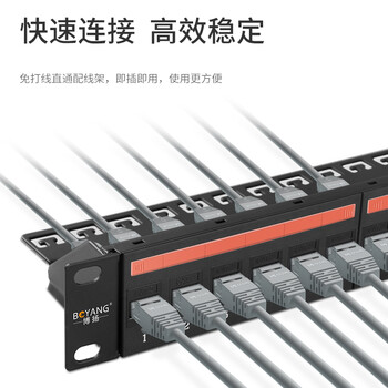 博扬（BOYANG） 六类24口配线架直通型 19