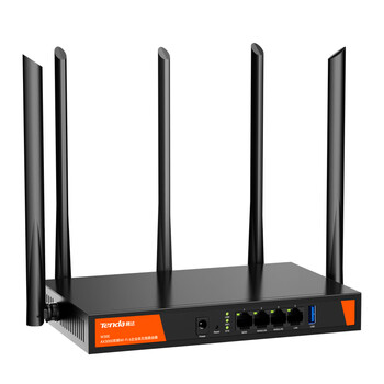 Tenda腾达W30E AX3000 5G双频千兆企业级家用商用高速无线路由器 WiFi6穿墙金属壳体/简易防火墙