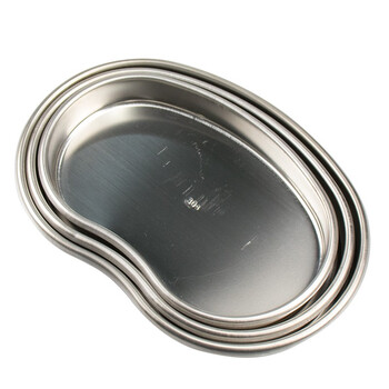 海斯迪克 弯盘304不锈钢换药盘消毒托盘防碘伏腰子盘 中号 HKQS-189