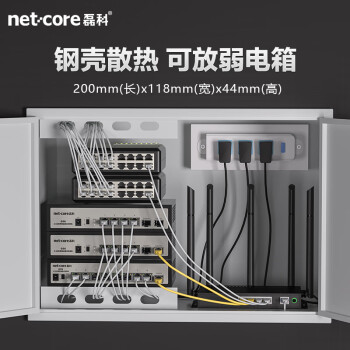 磊科（netcore）GS6 6口企业级交换机4个2.5G电口+2个万兆SFP光口 支持向下兼容1G光电模块 千兆网络分线器