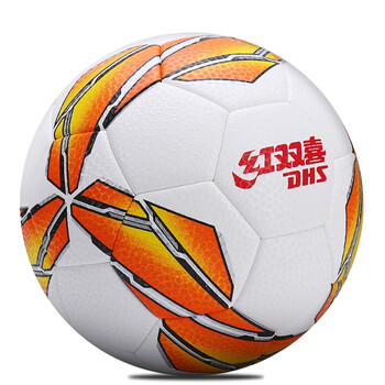 红双喜DHS 4号足球儿童机缝比赛四号小学生训练教学球 橙色 E-FS4-60JB