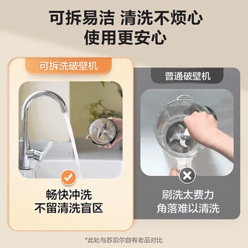 苏泊尔（SUPOR）破壁机低音降噪1.5L大容量家用豆浆机 全自动可拆洗榨汁机早餐辅食机SPX306R