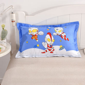 男女童宝宝枕头幼儿园小孩枕头多宝莉奥特曼30x50cm枕套白色枕头1个
