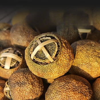 南美豹正宗新会小青柑柑普茶特级普洱茶头采柑果陈皮茶泡茶叶全生晒