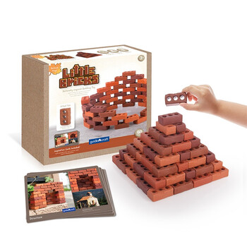 guide craft手工建筑diy材料微景观仿真红砖头砖块瓦小迷你砖头60块g