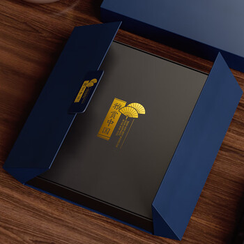 卫美实木台历高档黑胡桃2026马年日历屏风文创摆件礼物办公室复古中国风名画传统文化台历礼盒定制logo