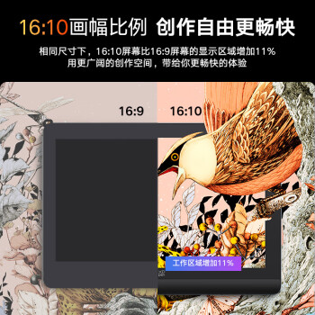 XPPenArtist Pro16第二代 数位屏 16K压感 手绘屏2.5K高清 数位板 手写板连电脑画板手绘板绘画板