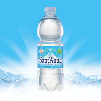 圣安娜（Sant' Anna）天然饮用水 500ml*24 整提装意大利原装进口高海拔天然泉水