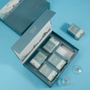 布蔓纯安吉白茶礼盒空盒白茶包装盒空礼盒一斤茶叶空盒通用安吉白茶