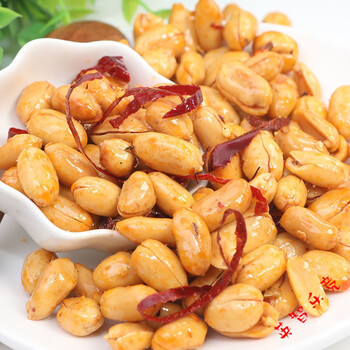 油炸花生米五香椒盐麻辣花生5斤1斤装250克小包装零食下酒菜批发 椒盐