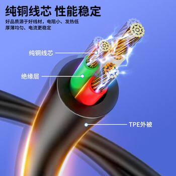 Delippo电视机电源线8字电源线2芯AC线适用无人机音箱音响2孔小台灯投影仪相机乐视电视充电器国标1.8米