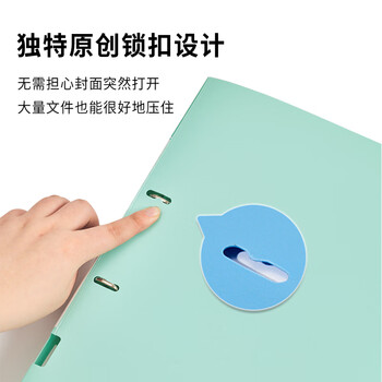 牧野MAKINO2孔D型夹PP文件夹活页打孔文件夹学生资料夹办公商务用品文件收纳报告夹 200张收纳薄款黄色