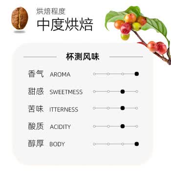 中啡（ZHONGFEI）蓝山风味拼配咖啡豆500g 精选阿拉比卡 果香浓郁中度烘焙纯黑咖啡
