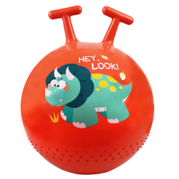 千奇梦羊角球感统训练幼儿园跳跳球加厚大号儿童蹦蹦球宝宝充气玩具c