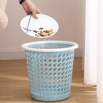 千屿2个装家用大号软塑干湿分类镂空压圈垃圾桶圆形纸篓垃圾筒 千屿2个装家用大号软塑干湿分类镂空压圈垃圾桶圆形纸篓垃圾筒