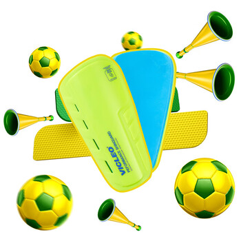 维克利奥VICLEO儿童青少年足球护腿板护踝护具插片式一对装V820216荧光黄 维克利奥VICLEO儿童青少年足球护腿板护踝护具插片式一对装V820216荧光黄