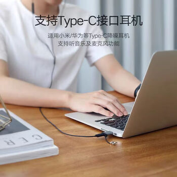 绿联（UGREEN）usb转typec转接头快充适用苹果华为手机macbook转换 US276-50533 （带挂绳）灰色