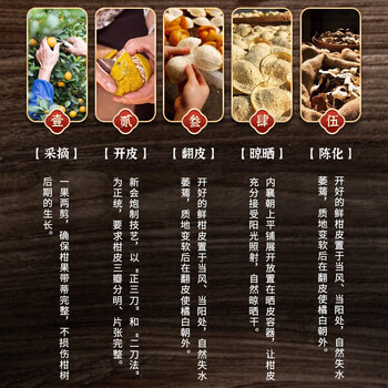 同仁堂（TRT）陈皮广东原产新货陈化老陈皮大红皮105g/罐