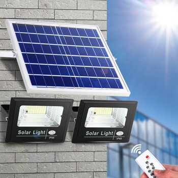 心有所属418led太阳能一拖二投光灯 心有所属户外太阳能庭院灯室内感应灯草坪探照灯太阳能壁灯工矿柱头灯塔吊led射灯 行情报价价格评测 京东