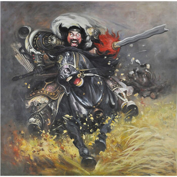韩枫《张飞》 精品人物油画 装饰 0037