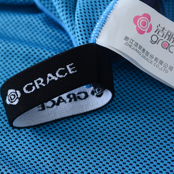 洁丽雅（Grace）凉感运动抗菌毛巾健身房男女成人速干吸汗跑步手腕面巾单条装