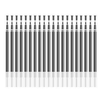 金万年黑色大容量1.0mm子弹中性笔芯 子弹头中性笔芯 签字水笔替芯 (12支装)G-5198-001