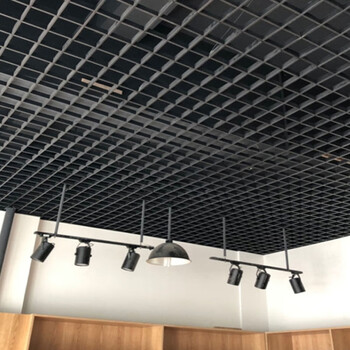 找钢巴巴 格栅集成吊顶材料简易格子方格铝铁塑料隔山顶铝3白15*15每
