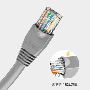 神盾卫士（SDWS）水晶头保护套五类六类网线水晶头护套RJ45电脑网络护套50个装蓝色SJH-C54