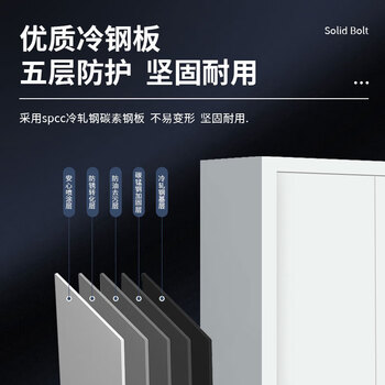远奥保密柜办公室铁皮柜资料柜文件柜灰白色钢制密码锁通门档案凭证柜