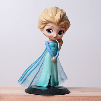迪士尼冰雪奇缘安娜公仔艾莎elsa爱莎公主模型烘焙装饰摆件礼物 新款