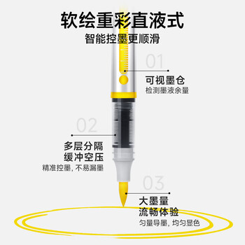 Touch mark泰驰直液式丙烯马克笔36色软头智能控墨不断墨不透色水彩笔学生美术绘画笔儿童生日礼物礼盒
