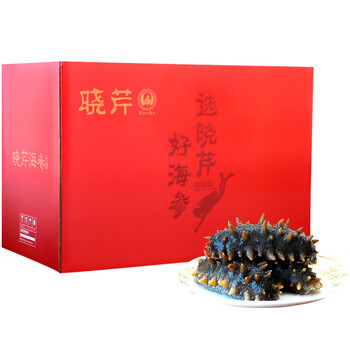 晓芹大连即食海参3斤礼盒辽刺参大连海参1500克2430头送即食鲍1500g2