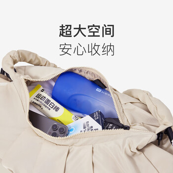 Keep瑜伽挎包健身包游泳包大容量手提包休闲单肩手提防水户外包慕斯粉