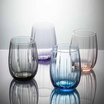 帕莎帕琦（Pasabahce）进口玻璃杯无铅水杯饮料啤酒杯380毫升1只420405蓝色