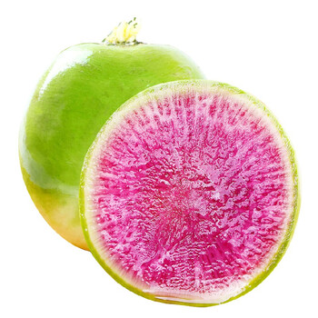 山东新鲜绿皮红心心里美萝卜胭脂水果萝卜火锅食材 5kg